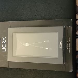 Liora necklace with marquis pendant.  Made with Swarovski elements